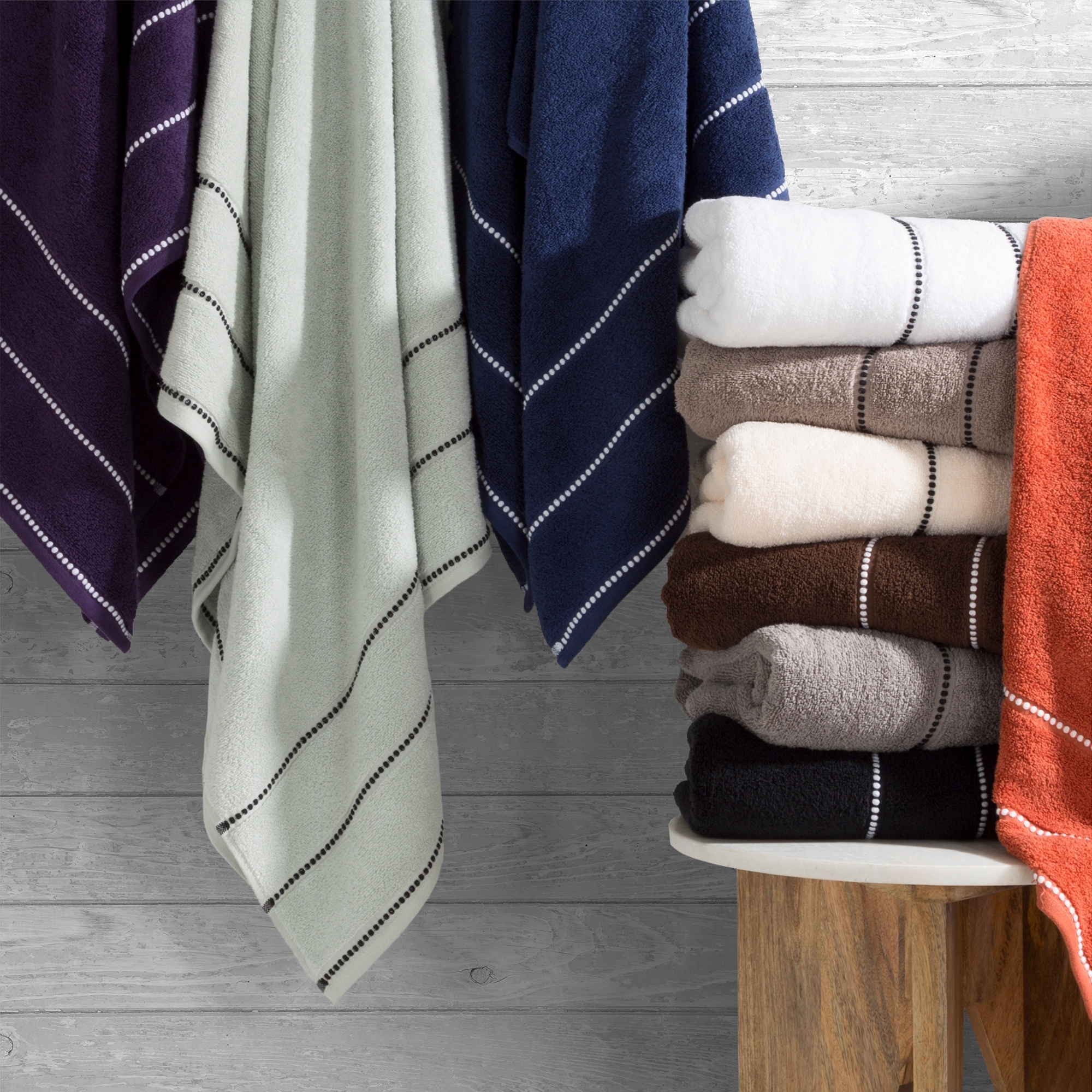 2 Piece Washable Bathroom Towels Set Made From 100 Zero Twist Cotton Quick Dry and Absorbent by Lavish Home Eggplant On Sale Bed Bath Beyond 39016500